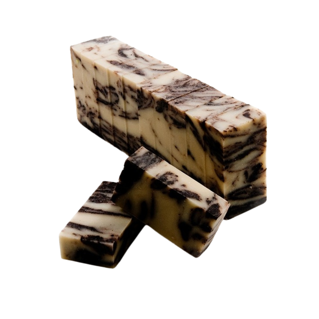 Jabon artesanal de chocolate con base de aceite de oliva