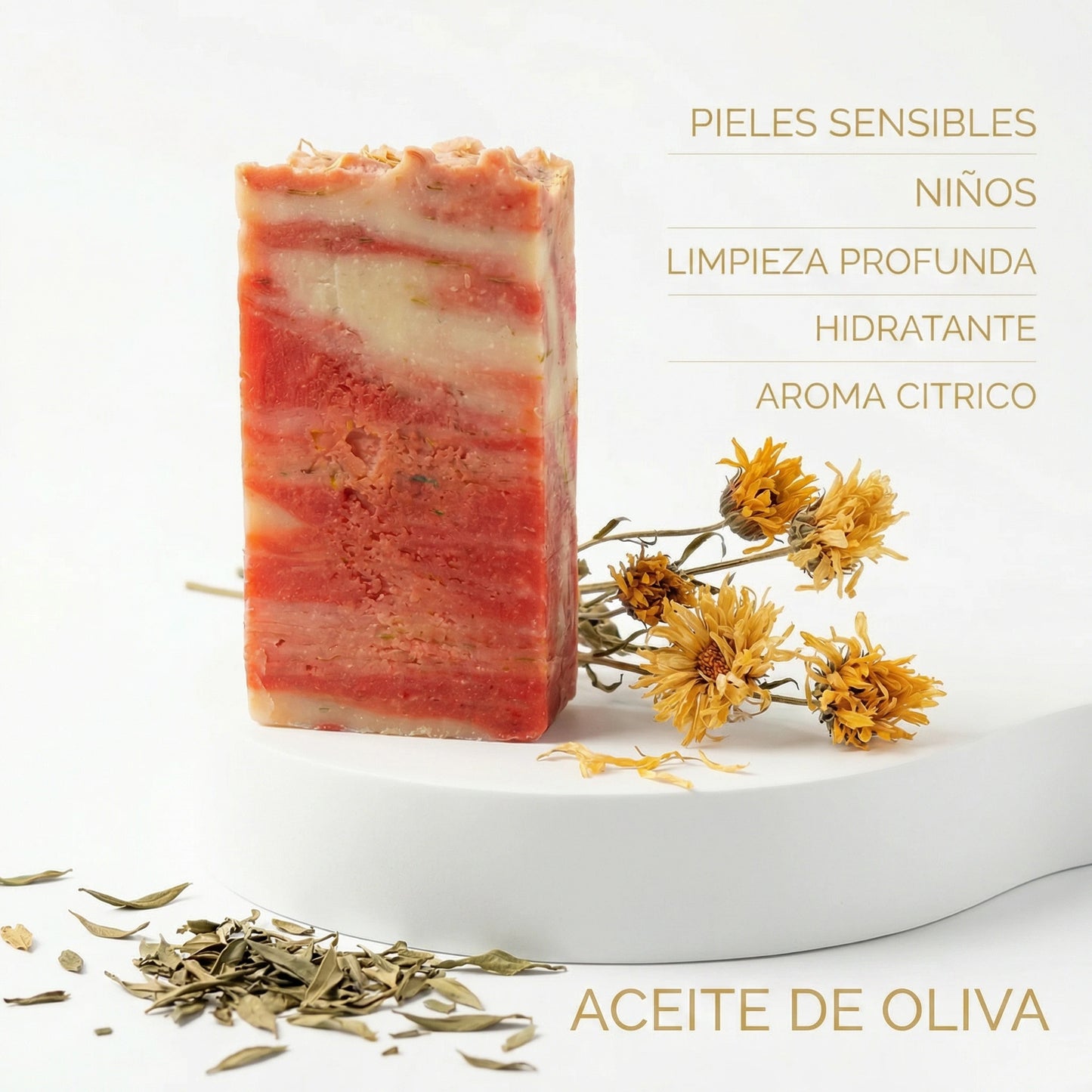 JABÓN ARTESANAL DE CALÉNDULA