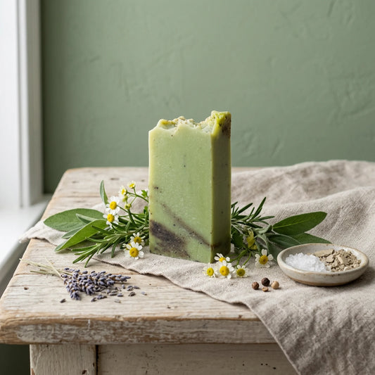 TEA TREE AND GREEN TEA HANDMADE SOAP