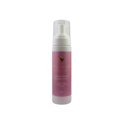 El mejor mousse limpiador facial 3 en 1, altamente efectivo, natural y desmaquillante, acné