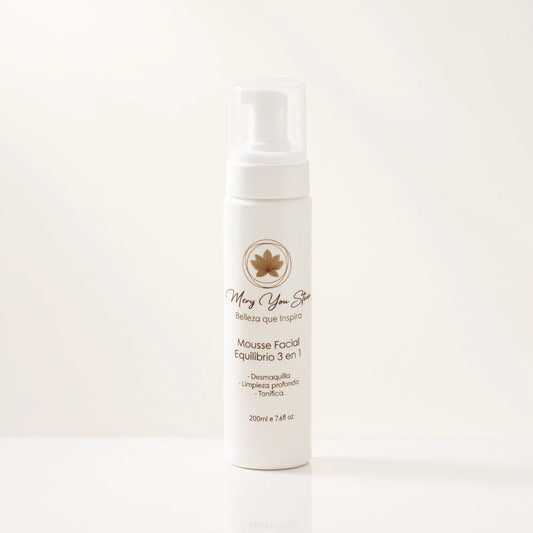 Mousse Limpiador Facial Equilibrio 3 en 1 | Mery You Stone